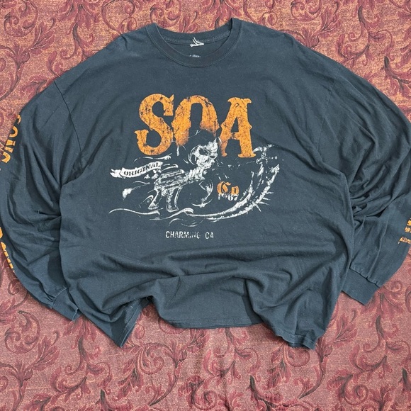 Y2K Sons of Anarchy Graphic Long Sleeve Tee - Picture 1 of 3